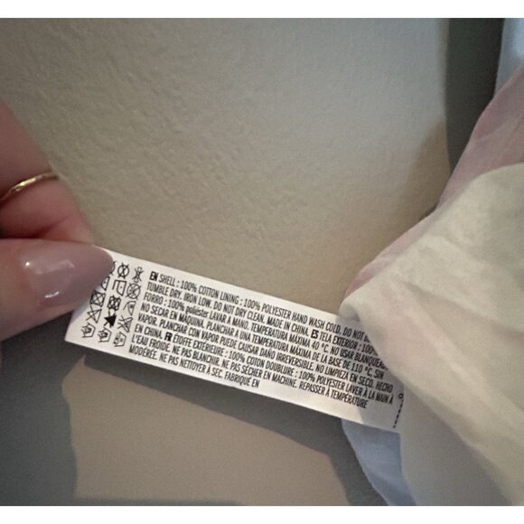 English Factory Tie Dye Pastel A Line Dress Tiered Ruffle Mini Dress Pink XS - Picture 8 of 8